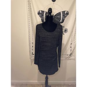 Apt 9 black heathered tunic top/dress small